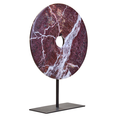 Salmo Extra Small Black Marble Round Dia 15cm Disc Sculpture