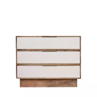 Swoon Tomme 3 Drawer Chest, Oak Oak | H72.5cm x W90cm x D45cm