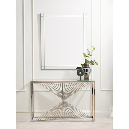 Milania Etched Border Wall Mirror