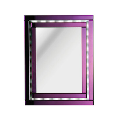 Carlotta Purple Deco Wall Mirror