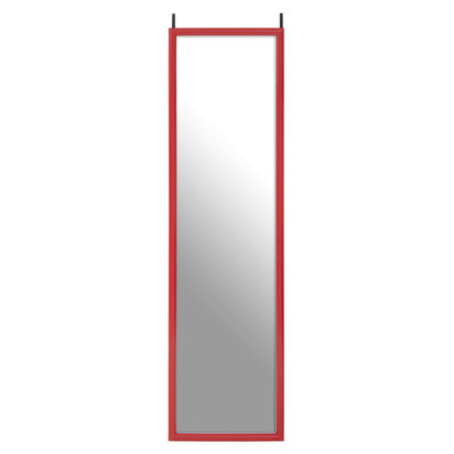 Valuridge Red Plastic Frame Over Door Mirror