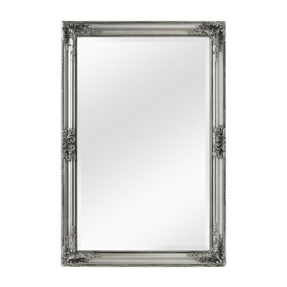 Brussels Rustic Vintage Silver Finish Wall Mirror