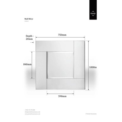 Avelene Square Wall Mirror