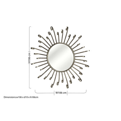 Cissell Spoke Style Wall Mirror
