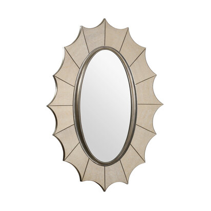 Lexina Gold Finish Frame Wall Mirror