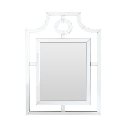 Nicolette Cut Out Design Silver Wall Mirror