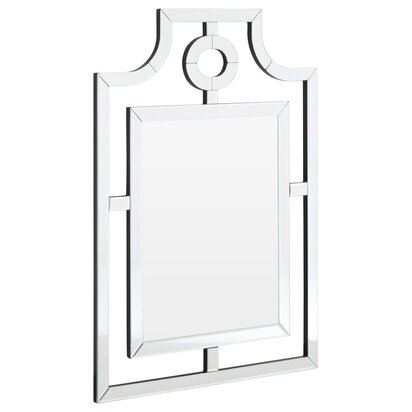 Nicolette Cut Out Design Silver Wall Mirror