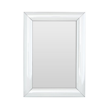 Hariaden Thick Silver Frame Rectangular Wall Mirror