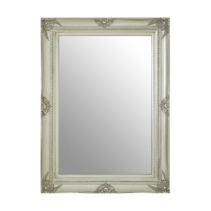 Brussels Baroque Rectangular Silver Wall Mirror