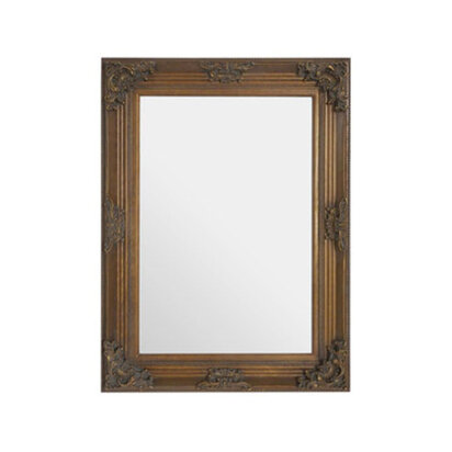Brussels Baroque Rectangle Gold Wall Mirror