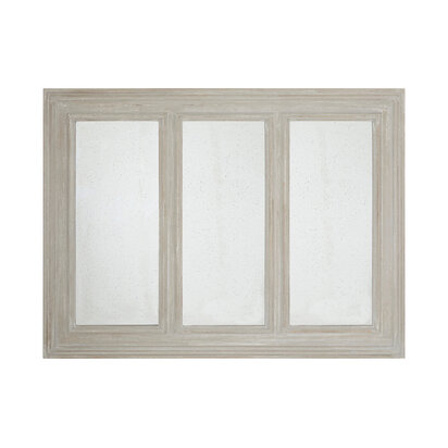 Gail 3 Panel Wall Mirror with Ash Wood Frame