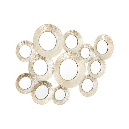 Marcia Hammered Silver Wall Mirror