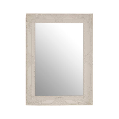 Como White Ornate Wall Mirror