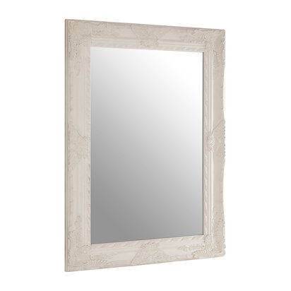 Como White Ornate Wall Mirror