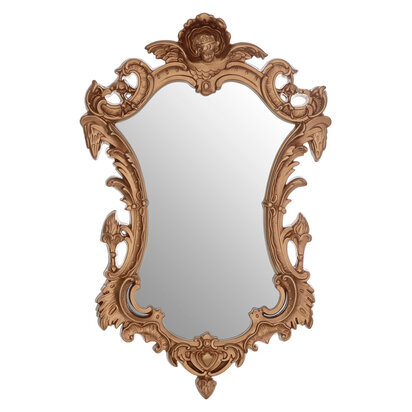 Hasse Neo-Classical Gold Finish Wall Mirror