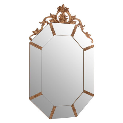 Milana Wall Mirror with Gold Resin Frame