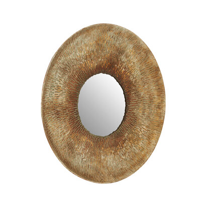 Faiza Gold Medium Textured Wall Mirror