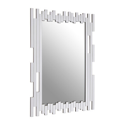 Puzzle Wall Mirror with Cut Out Frame
