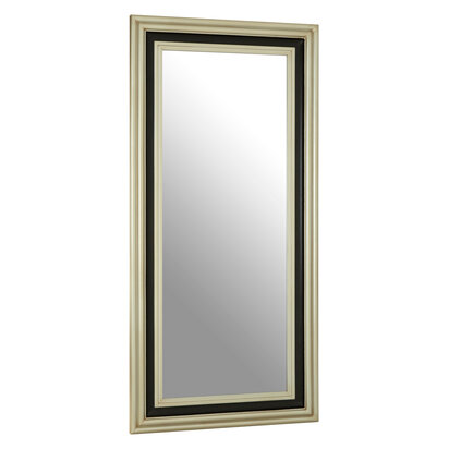 Camila Black and Silver Rectangle Wall Mirror