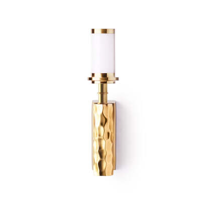 Dimple Rechargeable Wall Fitting in Brass