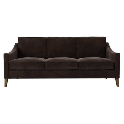 Iggy 3 Seat Sofa (breaks down) in Bitter Chocolate Aquaclean Clever Canvas