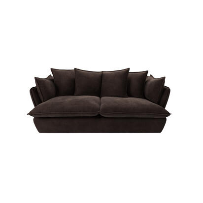 Malibu 3 Seat Sofa in Bitter Chocolate Aquaclean Clever Canvas