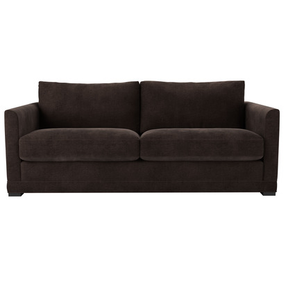 Aissa 3 Seat Sofa in Bitter Chocolate Aquaclean Clever Canvas