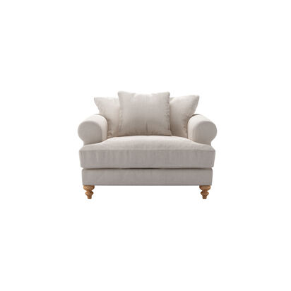 Teddy Loveseat in Lotus Aquaclean Linen Look