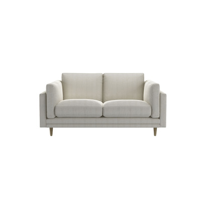 Slim Marco 2 Seat Sofa in Clay House Herringbone Weave