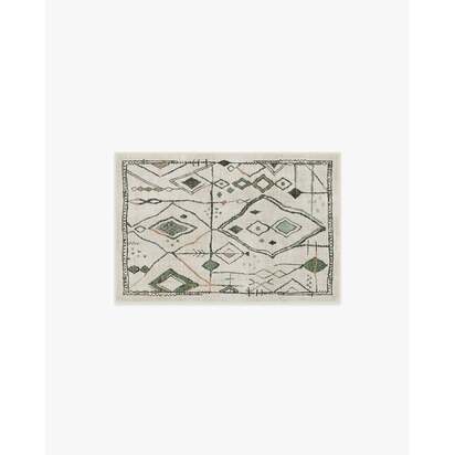 Saguaro Trail Cream & Sage Flatwoven Rug - 75 x 215 cm - Rug + Cushioned Pad System