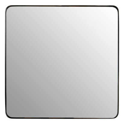 Candi Matt Black Square Wall Mirror