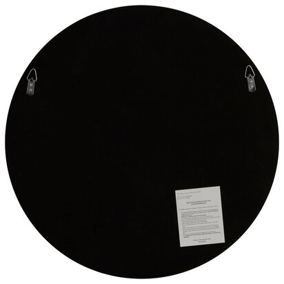 Athena Medium Round Silver Wall Mirror