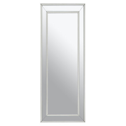 Yula Rectangular Wall Mirror With Silver Finish Frame