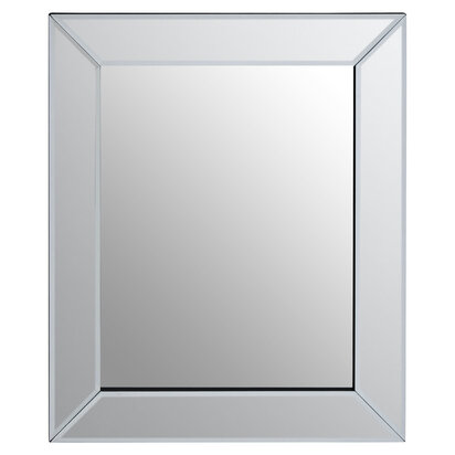 Sana Small Rectangular Wall Mirror with Bevelled Frame