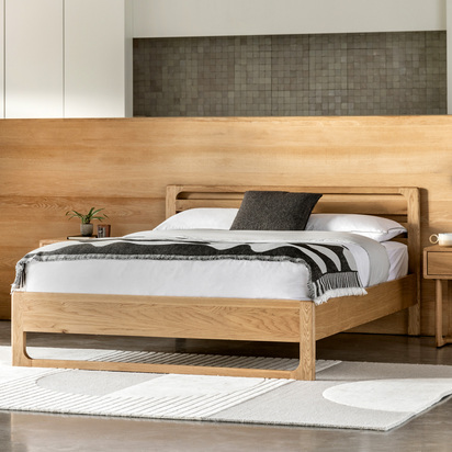 Alderwood 4'6 Bed Natural 1460x2000x870mm  - Double