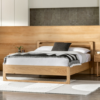 Alderwood 5' Bed Natural 1610x2100x870mm  - Kingsize