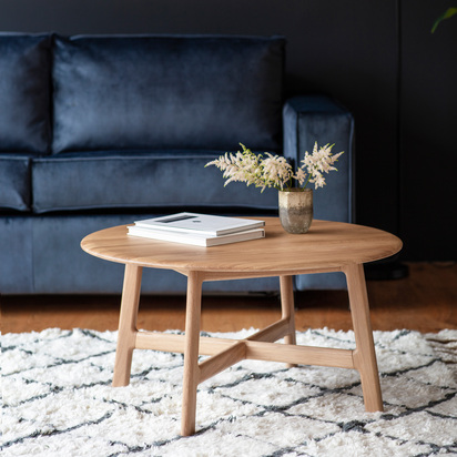 Elmmore Round Coffee Table 800x800x400mm