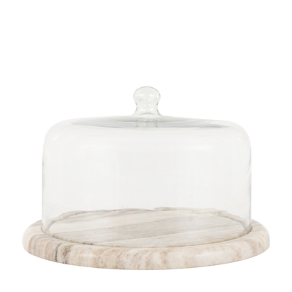 Larkford Cake Dome Beige Marble
