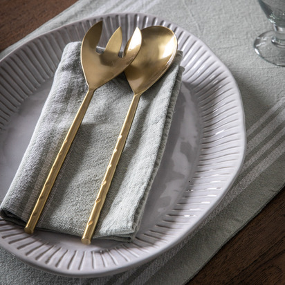 Organic Ridged Side Plate White (4pk) D220mm