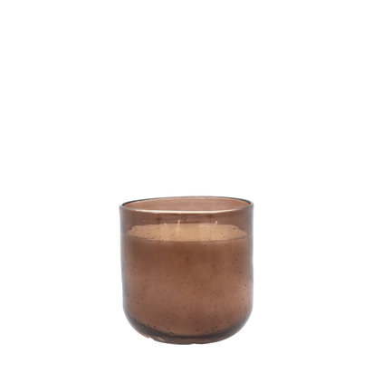 Studio Glass Filled Candle Small Brown Pomegranate  - Small