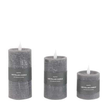 Huxley 1 Wick Candle Grey 3pk