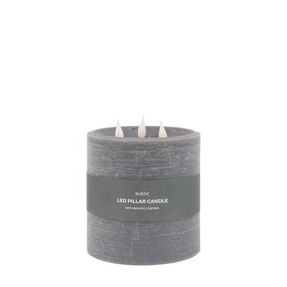 Huxley 3 Wick Candle Grey