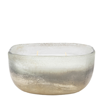 Elmdale Candle White/Silver Large Amber & Lily  - Large