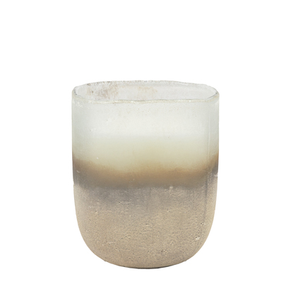 Elmdale Candle White/Silver Medium Amber & Lily  - Medium