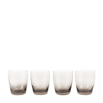 Pembrey Tumbler Glass Smoked Grey (4pk)