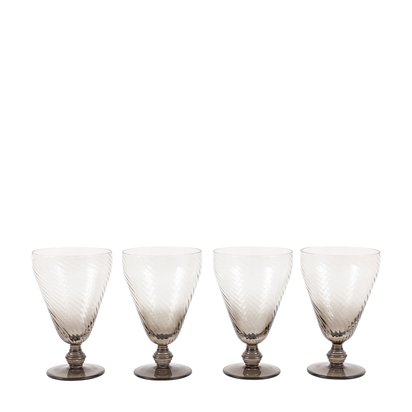 Pembrey Wine Glass Smoked Grey (4pk)