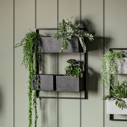 Studio Chadlington Wall Planter Black 455x140x595mm