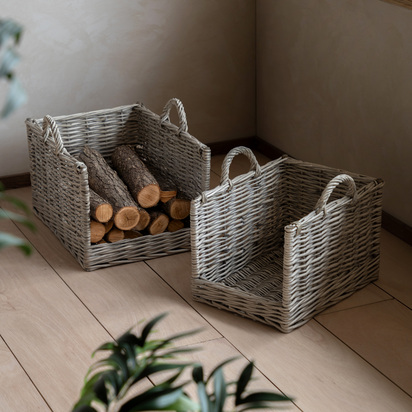 Alderbury Log Baskets S/2 510x380x400mm