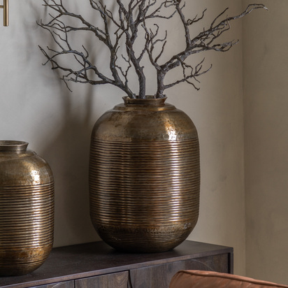 Denstead Metal Vase  - Large