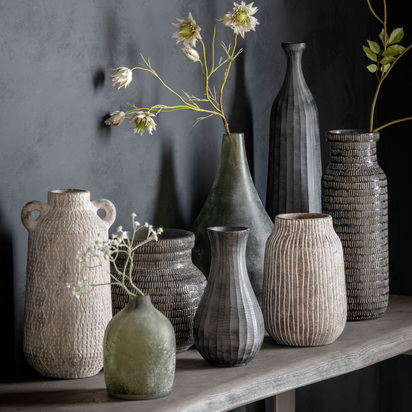 Hartham Vase Small Earthy White 150x150x230mm  - Small